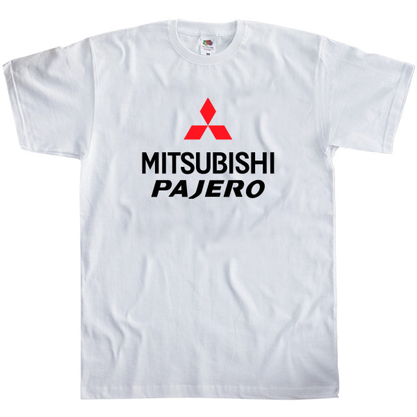 Men's T-Shirt Fruit of the loom - Mitsubishi - Logo - Pajero 4 - Mfest