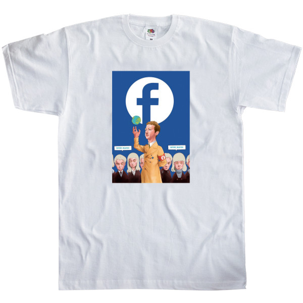 Men's T-Shirt Fruit of the loom - Facebook Mark Zuckerberg - Mfest