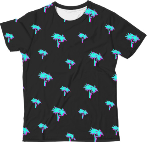 Man's T-shirt 3D - Palm «summer» - Mfest